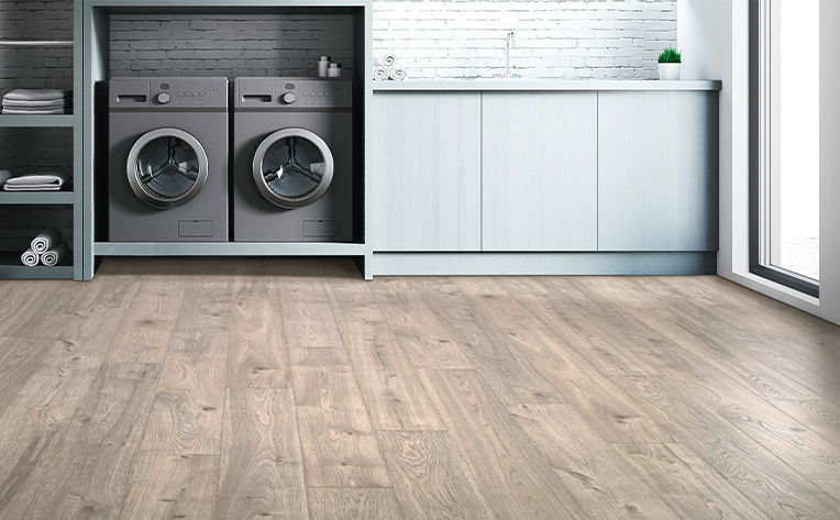 laminate flooring in laundry room